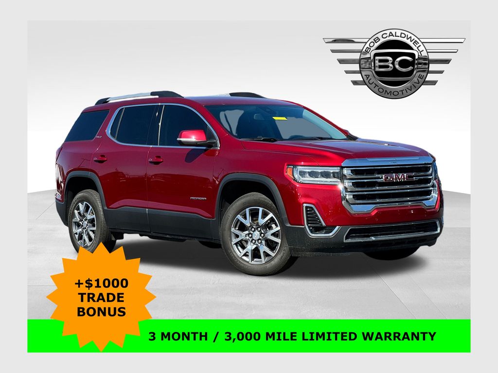 Volcanic Red Tintcoat 2023 GMC Acadia SLT AWD SUV / Crossover Four-Wheel Drive 9-Speed Automatic