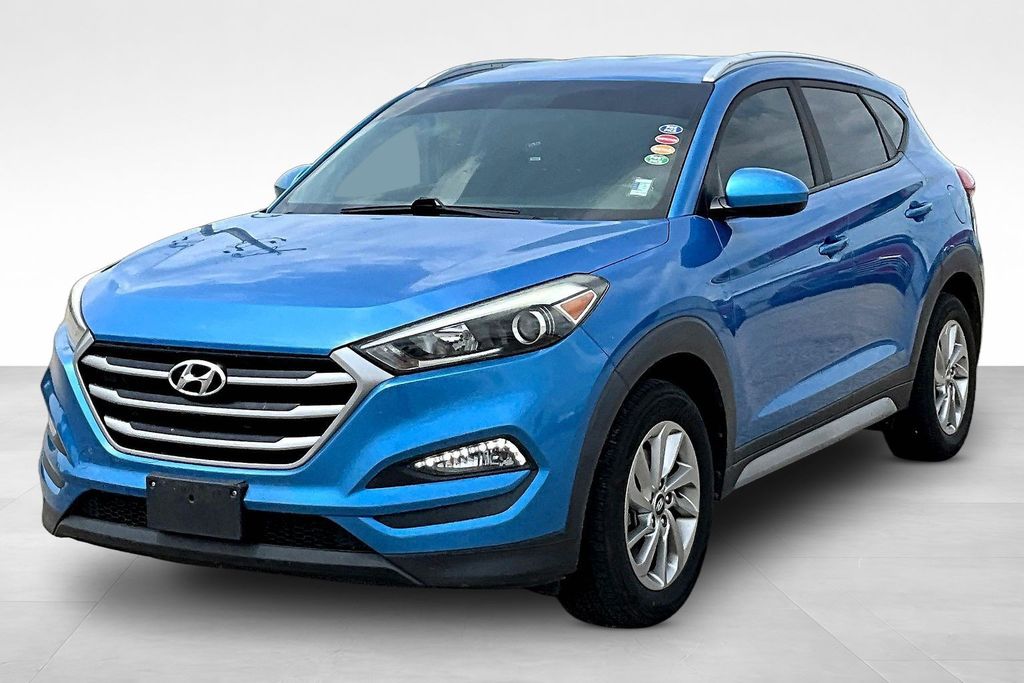 Caribbean Blue 2018 Hyundai Tucson SUV / Crossover All-Wheel Drive 6-Speed Automatic