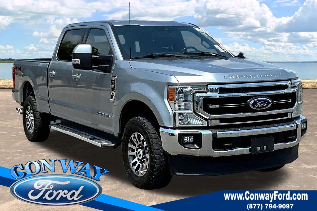 Silver Metallic 2022 Ford F-250 Super Duty Pickup Truck Four-Wheel Drive Automatic
