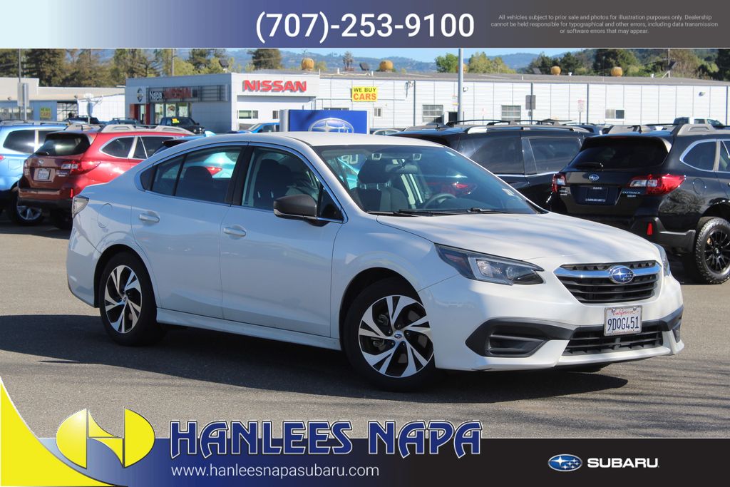 Crystal White Pearl 2022 Subaru Legacy Sedan All-Wheel Drive Continuously Variable Transmission