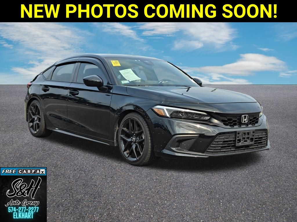 Crystal Black Pearl 2023 Honda Civic Hatchback Hatchback Front-Wheel Drive Continuously Variable Transmission