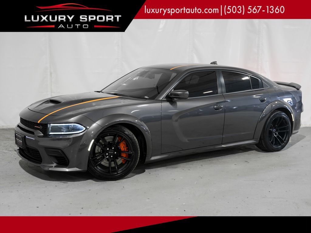 Gray (Granite Pearlcoat) 2022 Dodge Charger Scat Pack Widebody RWD Sedan Rear-Wheel Drive 8-Speed Automatic