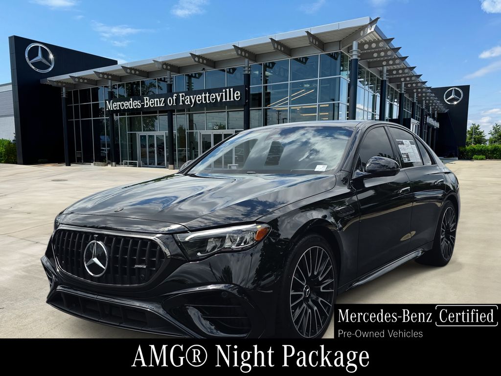 Black 2025 Mercedes-Benz E-Class Sedan All-Wheel Drive 9-Speed Automatic