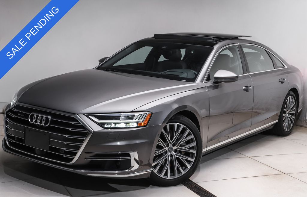 Terra Gray Metallic 2019 Audi A8 L 55 TFSI quattro Sedan All-Wheel Drive 8-Speed Automatic