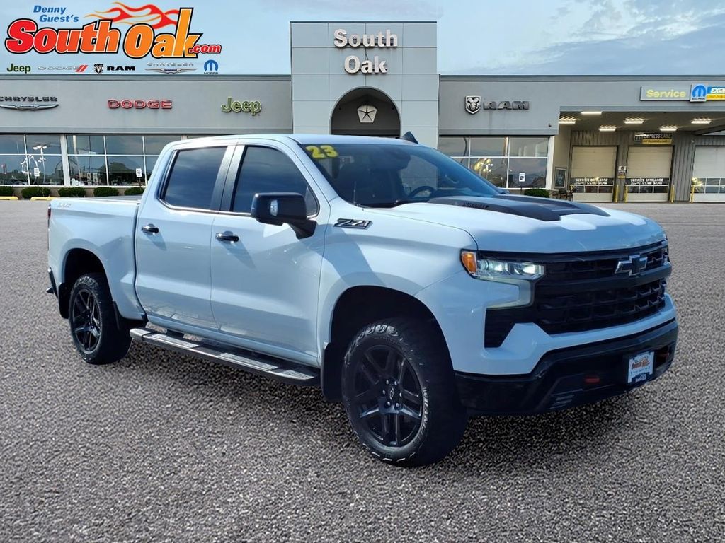 Summit White 2023 Chevrolet Silverado 1500 Pickup Truck Four-Wheel Drive Automatic