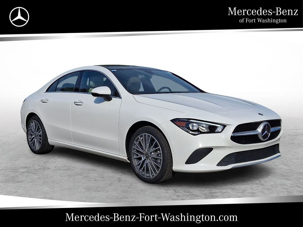 Polar White 2022 Mercedes-Benz CLA 250 4MATIC Coupe All-Wheel Drive 7-Speed Automatic