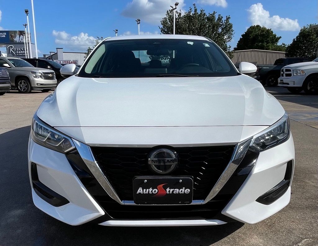 2020 Nissan Sentra SV White at South Houston Nissan