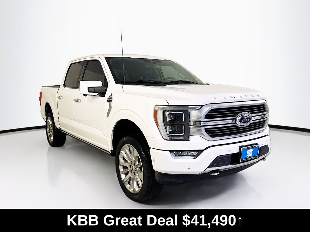 White Metallic 2021 Ford F-150 Pickup Truck Four-Wheel Drive Automatic