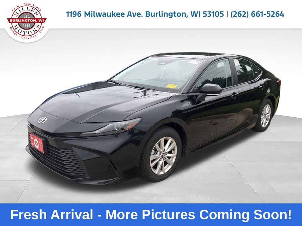 Midnight Black Metallic 2025 Toyota Camry Sedan Front-Wheel Drive Continuously Variable Transmission
