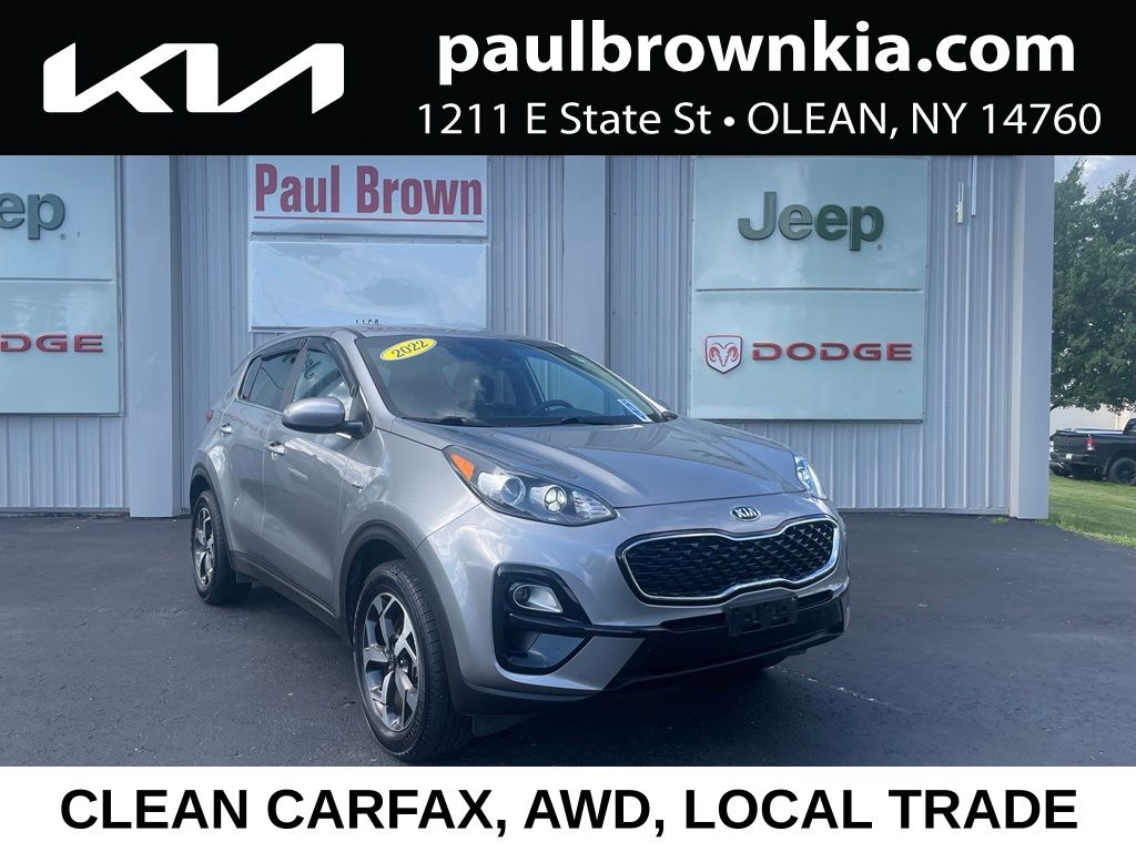 Steel Gray 2022 Kia Sportage SUV / Crossover All-Wheel Drive 6-Speed Automatic Overdrive