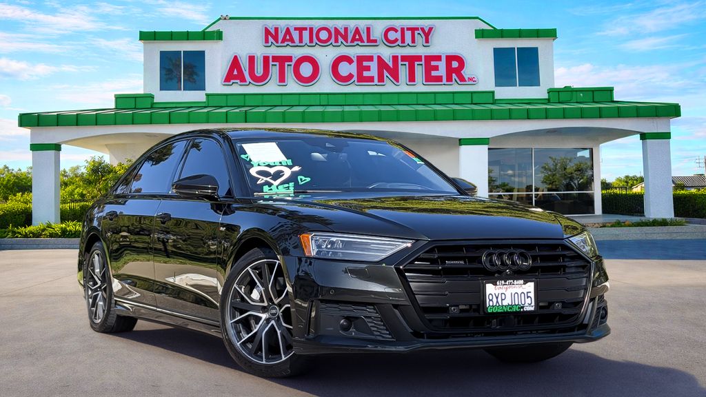 Vesuvius Gray Metallic 2021 Audi A8 Sedan All-Wheel Drive 8-Speed Automatic