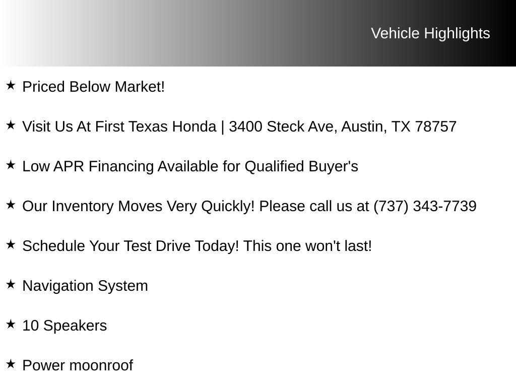 Used Car 2021 Honda Accord  Touring 2.0t For Sale Under $30,000 In Austin, Texas