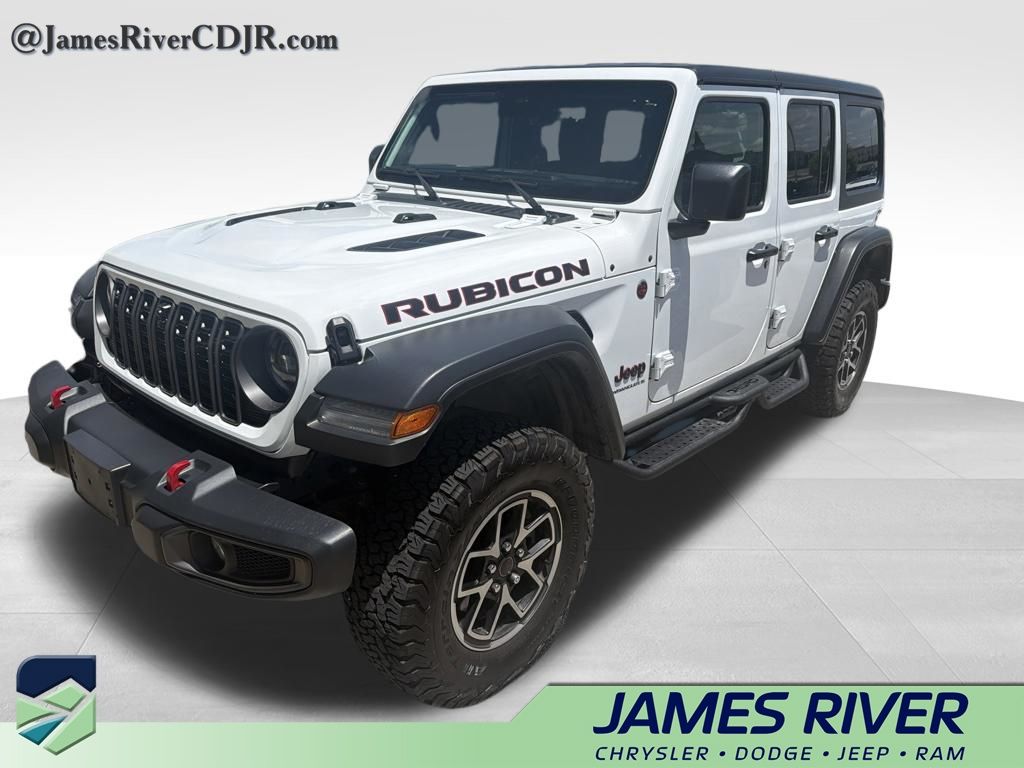 Bright White Clearcoat 2024 Jeep Wrangler SUV / Crossover Four-Wheel Drive 8-Speed Automatic