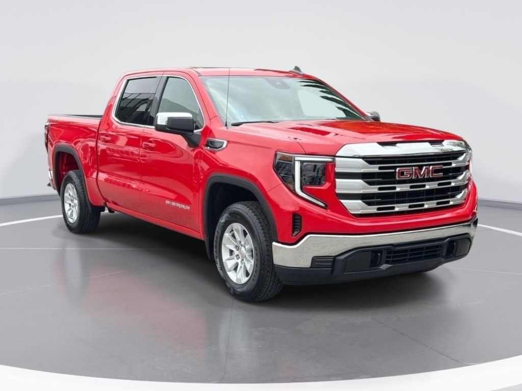 Cardinal Red 2024 GMC Sierra 1500 SLE Crew Cab 4WD Pickup Truck Four-Wheel Drive 8-Speed Automatic