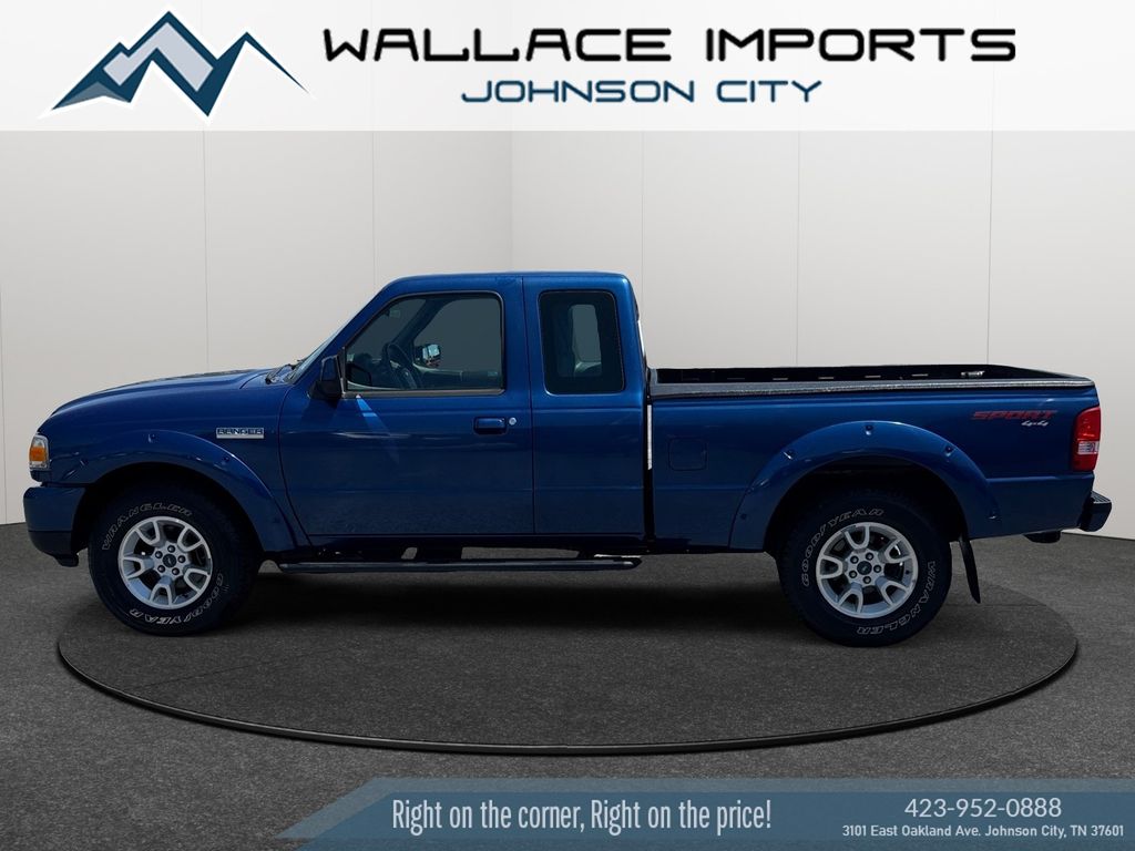 Vista Blue Metallic 2011 Ford Ranger Pickup Truck Four-Wheel Drive 5-Speed Automatic Overdrive