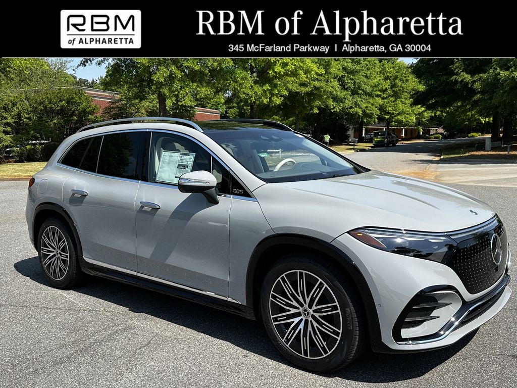 Gray (MANUFAKTUR Alpine Grey) 2026 Mercedes-Benz EQS SUV 400 4MATIC SUV / Crossover All-Wheel Drive 1-Speed Automatic