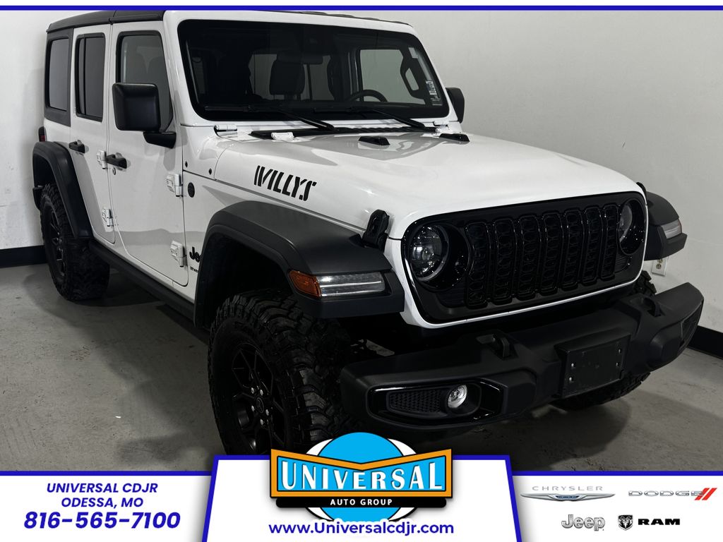 Bright White Clearcoat 2025 Jeep Wrangler SUV / Crossover Four-Wheel Drive 8-Speed Automatic