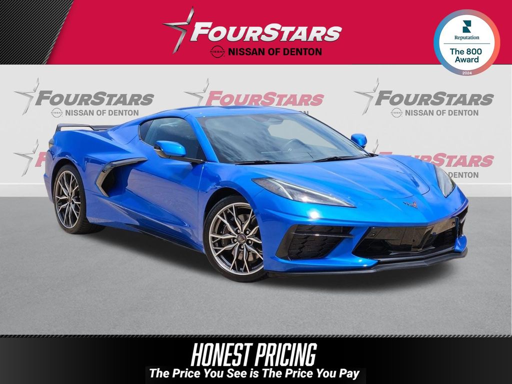 Riptide Blue Metallic 2024 Chevrolet Corvette Coupe Rear-Wheel Drive 8-Speed Dual Clutch