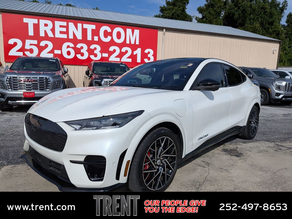 Star White Metallic Tri-Coat 2023 Ford Mustang Mach-E SUV / Crossover All-Wheel Drive Automatic