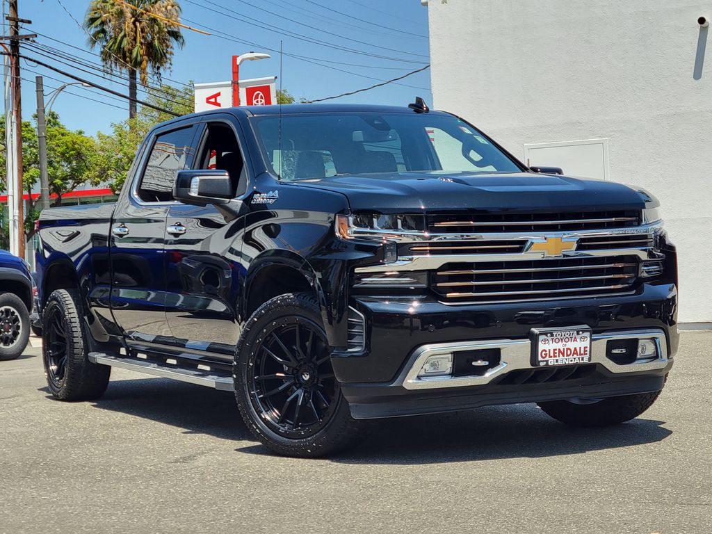 Black 2019 Chevrolet Silverado 1500 Pickup Truck Four-Wheel Drive Automatic