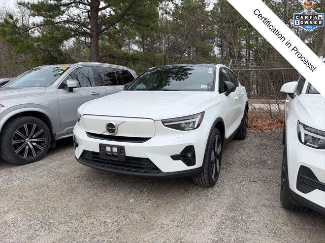 Crystal White 2023 Volvo C40 Recharge Twin Ultimate eAWD SUV / Crossover All-Wheel Drive 1-Speed Automatic
