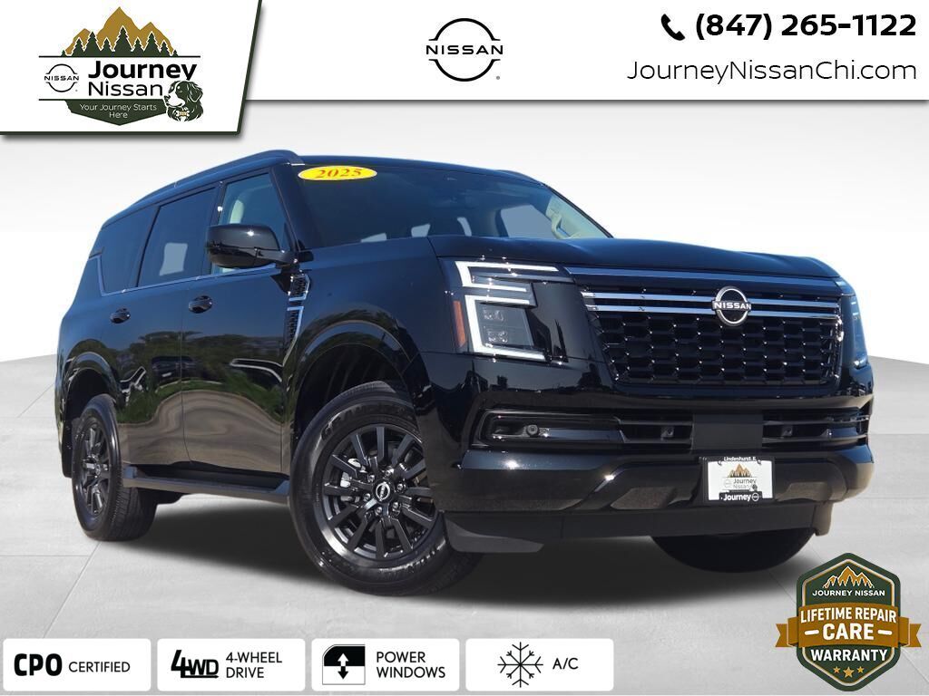 Super Black 2025 Nissan Armada SUV / Crossover Four-Wheel Drive 9-Speed Automatic