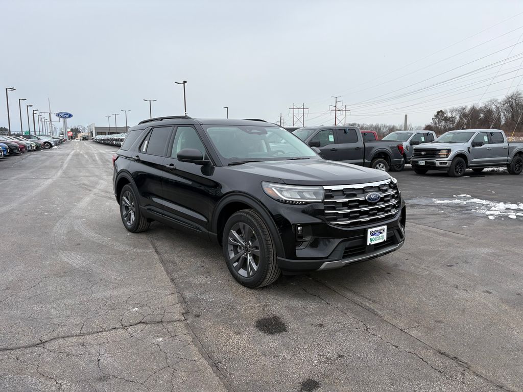 Black Metallic 2026 Ford Explorer Active AWD SUV / Crossover All-Wheel Drive Automatic