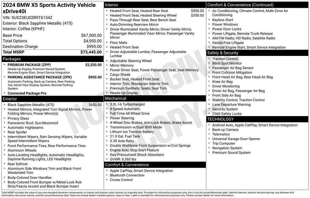 2024 BMW X5 xDrive40i Black at Klick Lewis Buick Chevrolet