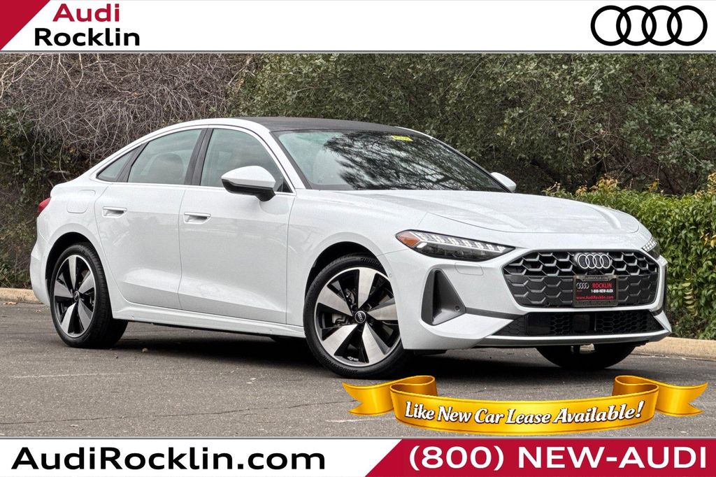 Glacier White 2025 Audi A5 quattro Premium Plus Sedan Sedan All-Wheel Drive 7-Speed Automatic