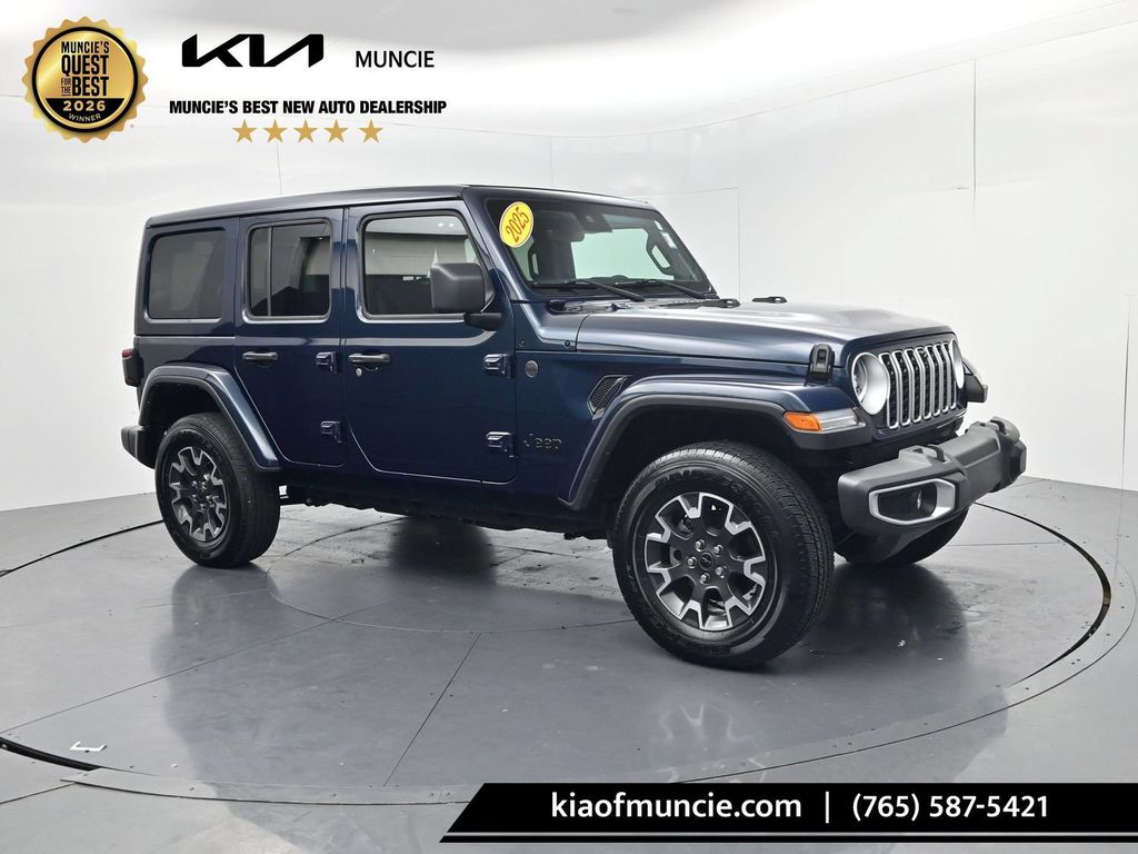 Fathom Blue Pearlcoat 2025 Jeep Wrangler SUV / Crossover Four-Wheel Drive 8-Speed Automatic