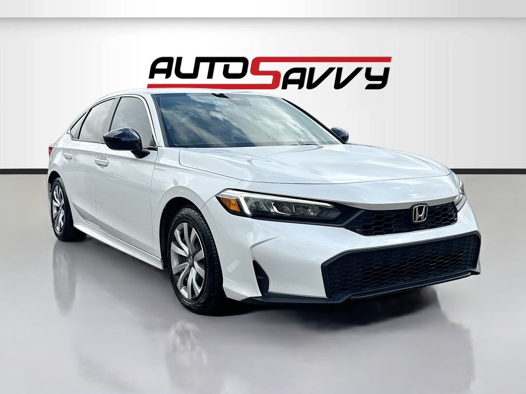 2025 Honda Civic LX White at AutoSavvy Houston Southwest