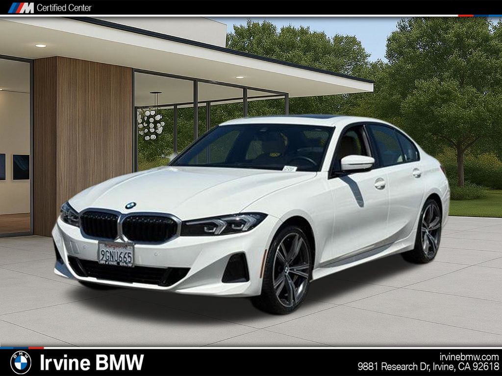 Alpine White 2023 BMW 3 Series 330i RWD Sedan Rear-Wheel Drive 8-Speed Automatic