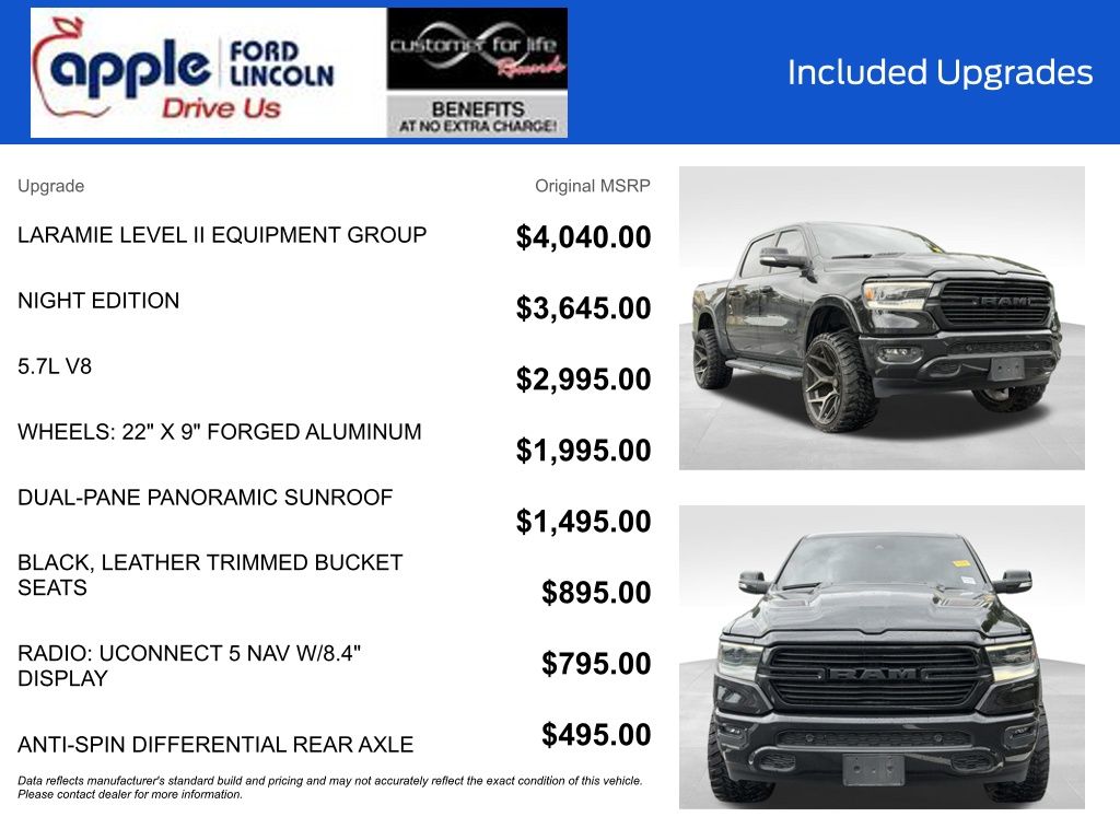 2022 Ram 1500 Laramie Crew Cab 4x4 5'7" Box