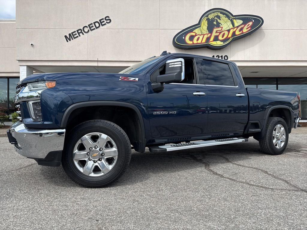 Northsky Blue Metallic 2022 Chevrolet Silverado 2500HD LTZ Crew Cab 4WD Pickup Truck Four-Wheel Drive 6-Speed Automatic