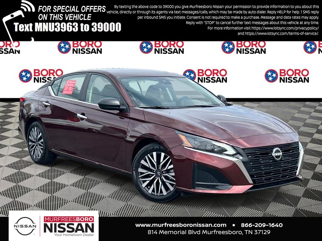 Garnet Pearl Metallic 2025 Nissan Altima 2.5 SV FWD Sedan Front-Wheel Drive Continuously Variable Transmission
