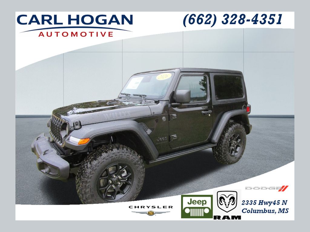 Black Clearcoat 2026 Jeep Wrangler SUV / Crossover Four-Wheel Drive 8-Speed Automatic