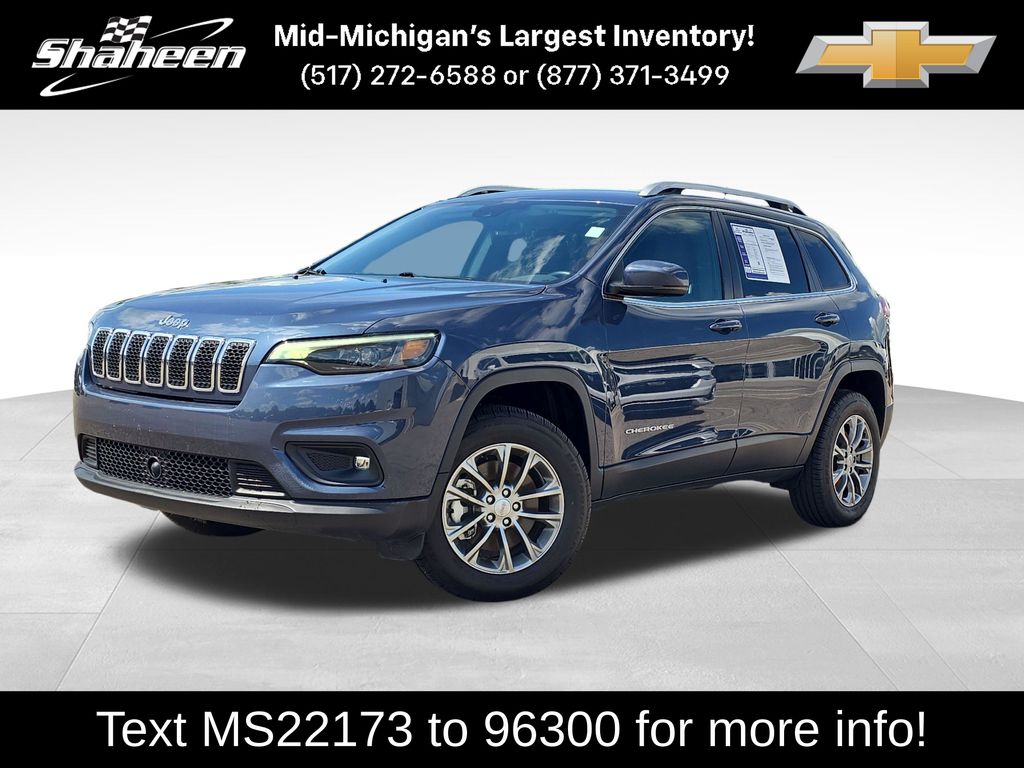 Slate Blue Pearlcoat 2021 Jeep Cherokee SUV / Crossover Four-Wheel Drive 9-Speed Automatic