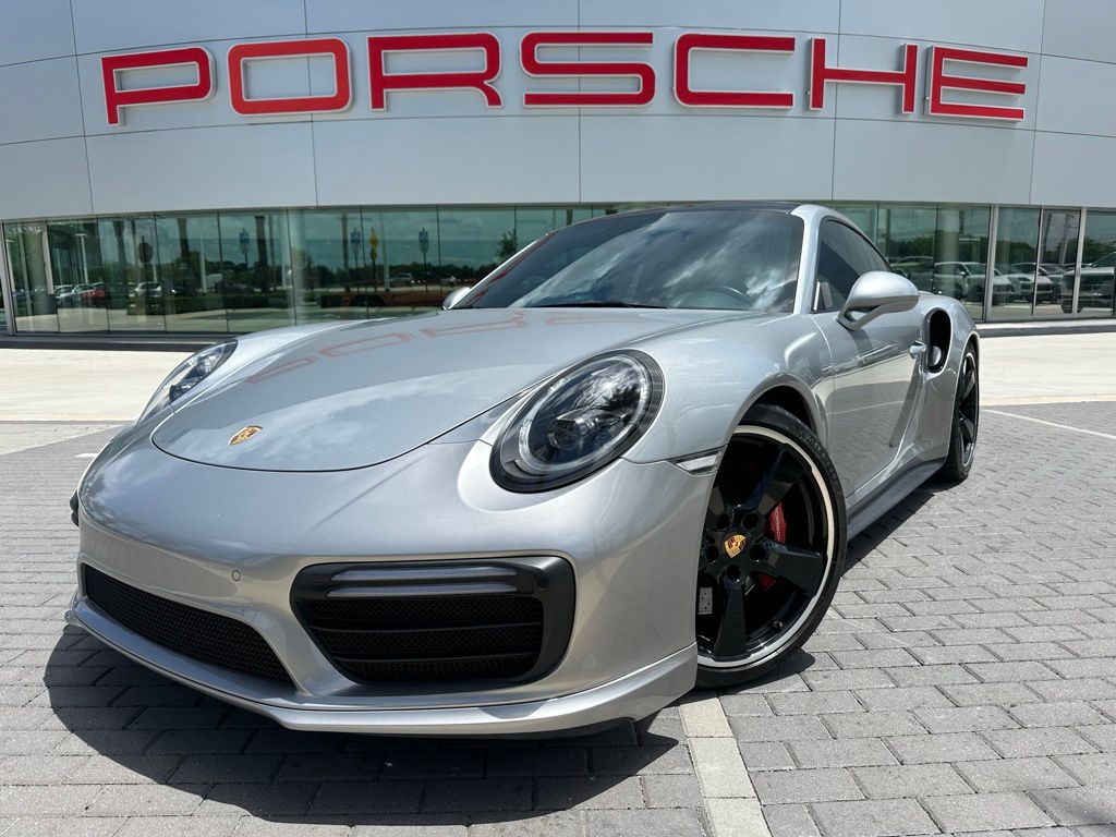 GT Silver Metallic 2019 Porsche 911 Turbo Coupe AWD Coupe All-Wheel Drive 7-Speed Automatic