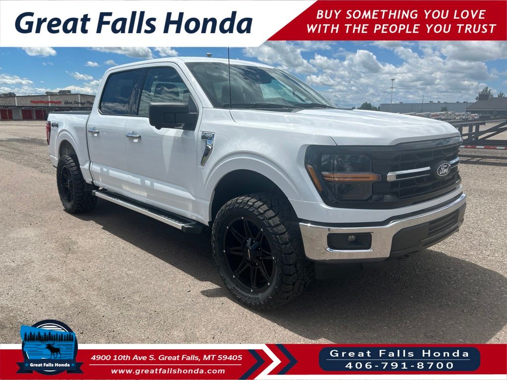 White 2024 Ford F-150 Pickup Truck Four-Wheel Drive Automatic