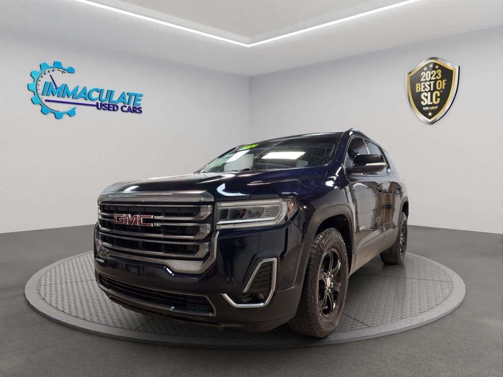 Midnight Blue Metallic 2021 GMC Acadia AT4 AWD SUV / Crossover Four-Wheel Drive 9-Speed Automatic