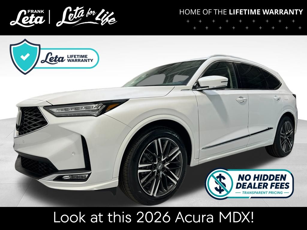 Platinum White Pearl 2026 Acura MDX SUV / Crossover All-Wheel Drive Automatic