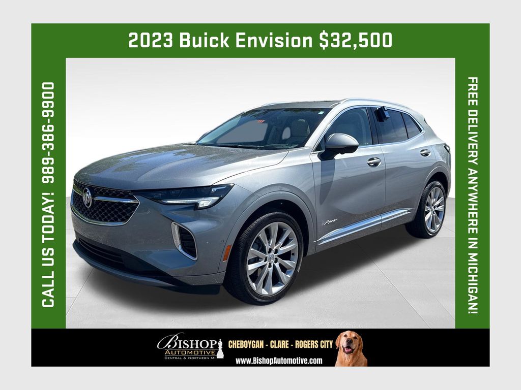 Moonstone Gray Metallic 2023 Buick Envision SUV / Crossover All-Wheel Drive 9-Speed Automatic