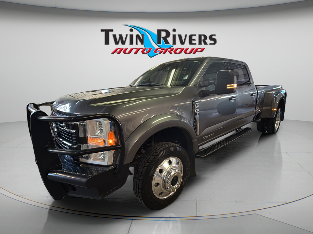 Gray Metallic 2023 Ford F-450 Super Duty Pickup Truck Four-Wheel Drive Automatic