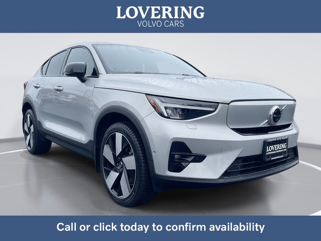 Silver 2023 Volvo C40 Recharge Twin Ultimate eAWD SUV / Crossover All-Wheel Drive 1-Speed Automatic