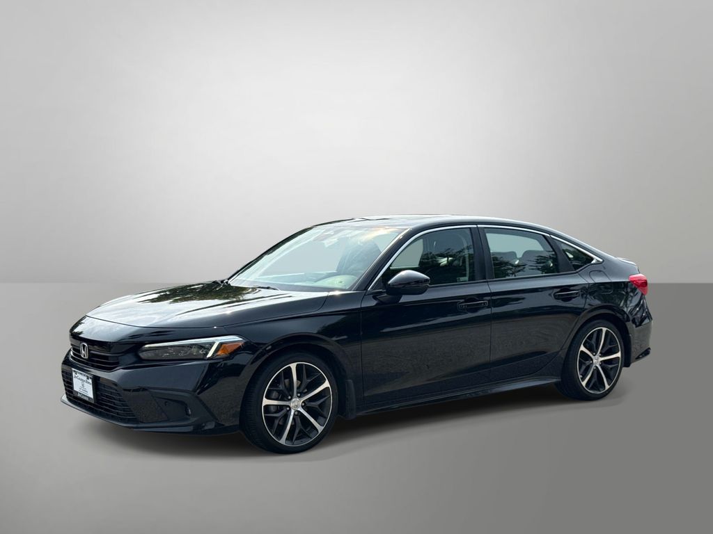 Black 2024 Honda Civic Sedan Front-Wheel Drive Continuously Variable Transmission