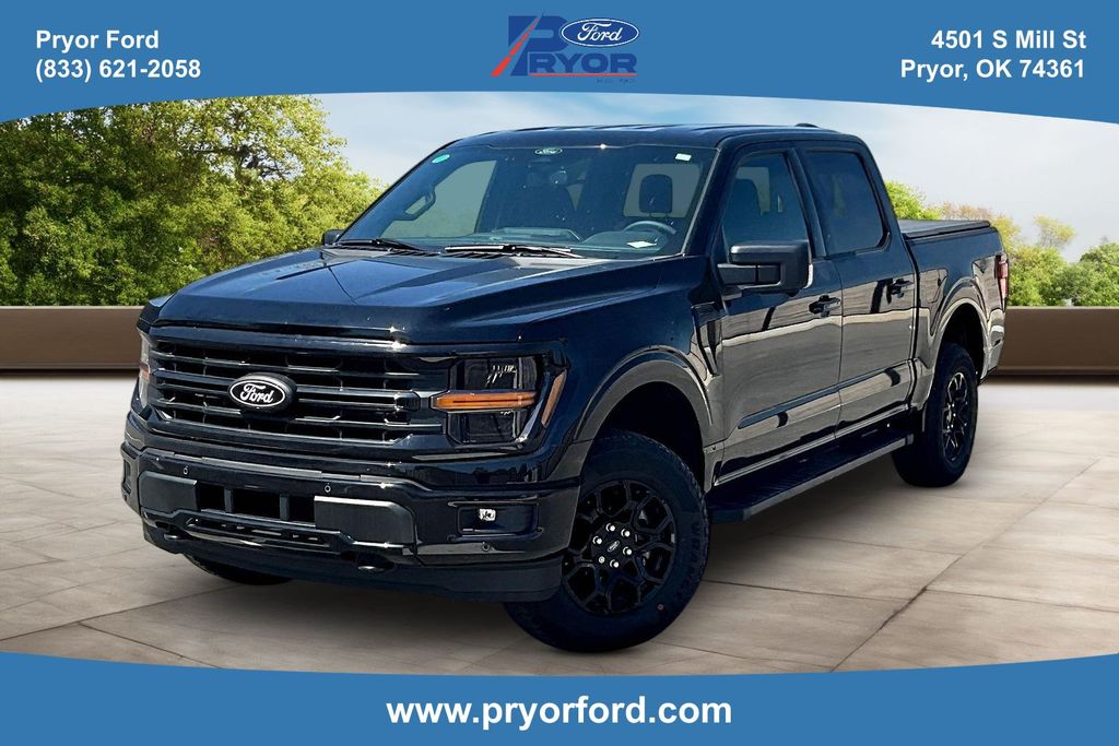 Agate Black Metallic 2025 Ford F-150 Pickup Truck Four-Wheel Drive Automatic
