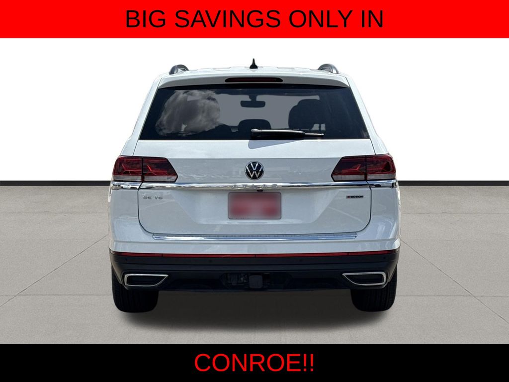 2022 Volkswagen Atlas 3.6L V6 SE w/Technology White at South Houston Nissan