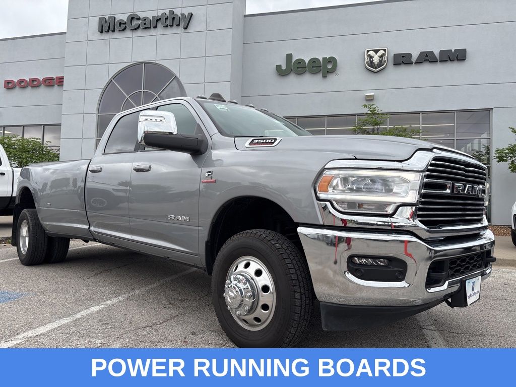 Billet Silver Metallic 2024 RAM 3500 Laramie Crew Cab LB DRW 4WD Pickup Truck Four-Wheel Drive 6-Speed Automatic