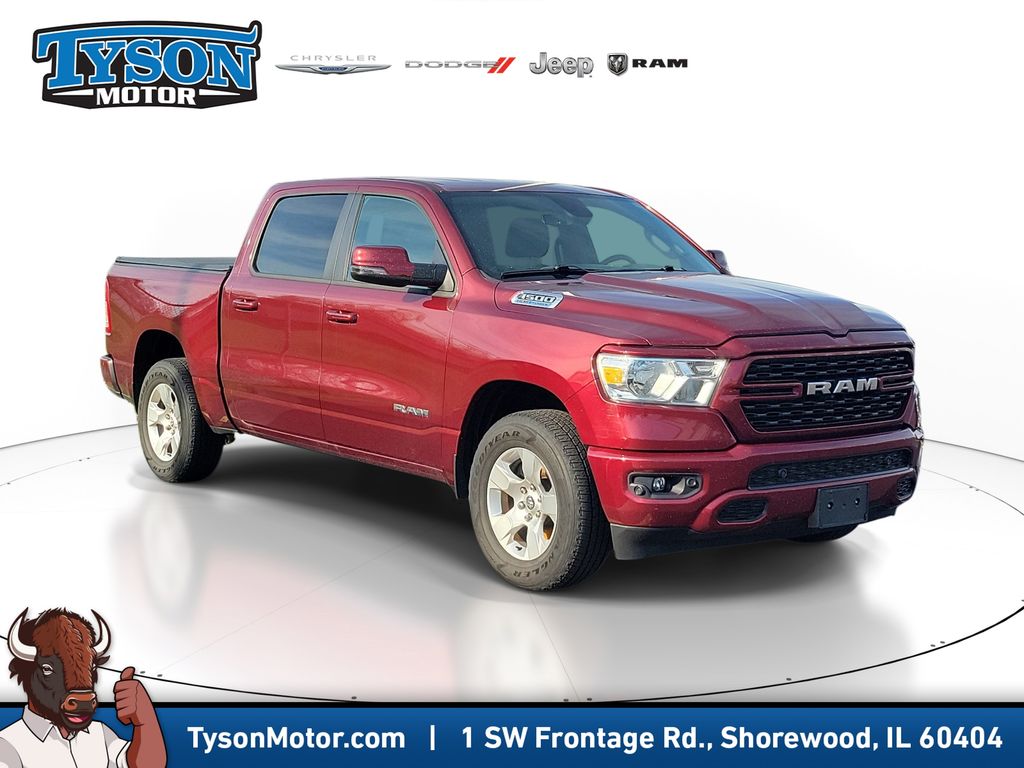 Delmonico Red Pearlcoat 2024 RAM 1500 Big Horn Crew Cab 4WD Pickup Truck Four-Wheel Drive 8-Speed Automatic