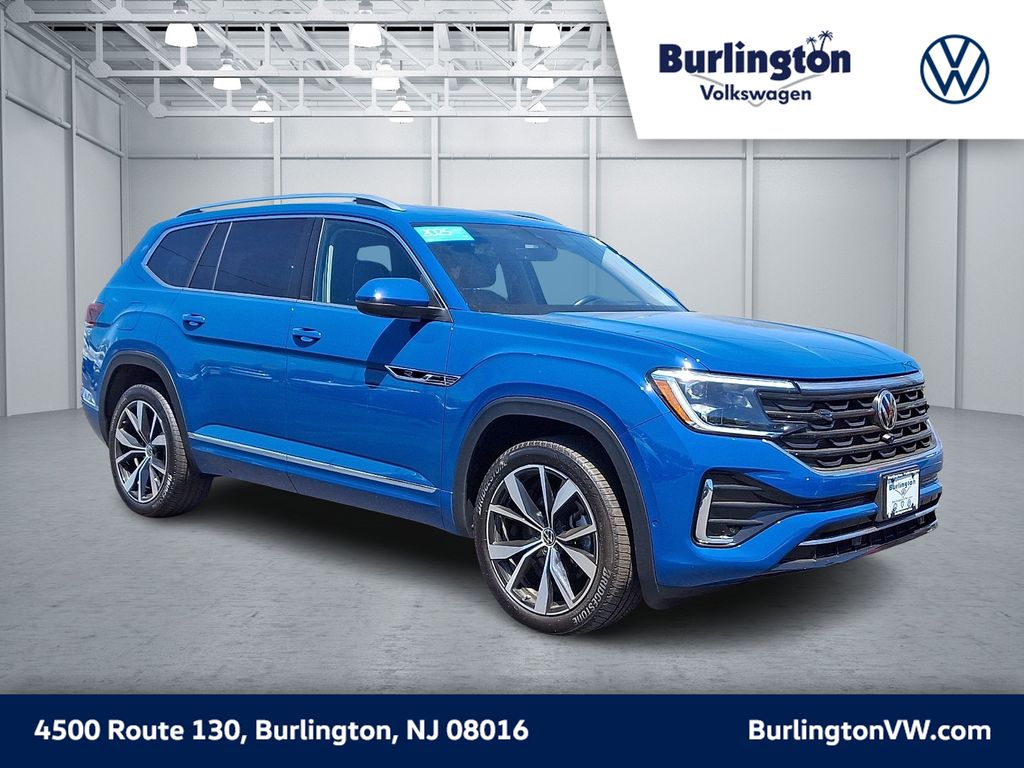 Mountain Lake Blue Metallic 2025 Volkswagen Atlas SUV / Crossover All-Wheel Drive 8-Speed Automatic